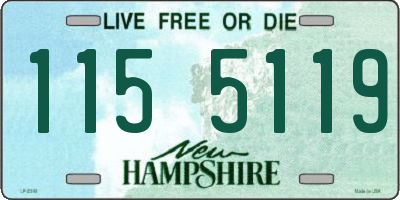 NH license plate 1155119