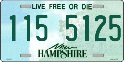 NH license plate 1155125