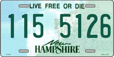NH license plate 1155126