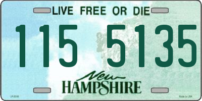 NH license plate 1155135