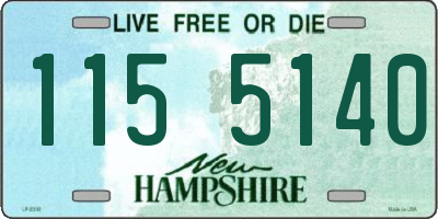 NH license plate 1155140