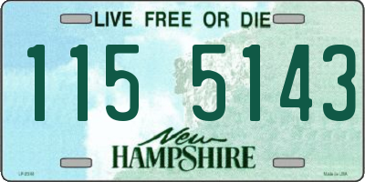 NH license plate 1155143