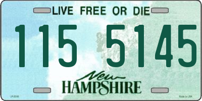 NH license plate 1155145