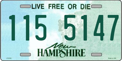 NH license plate 1155147