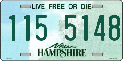 NH license plate 1155148