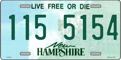 NH license plate 1155154