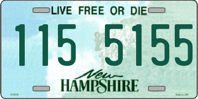 NH license plate 1155155