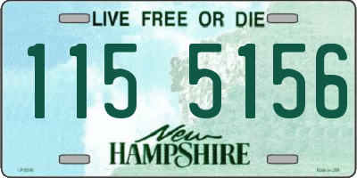 NH license plate 1155156