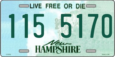NH license plate 1155170