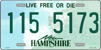 NH license plate 1155173