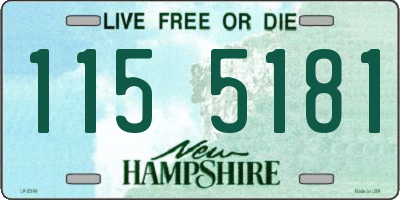 NH license plate 1155181