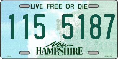 NH license plate 1155187
