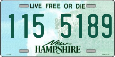 NH license plate 1155189