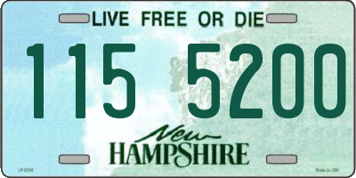NH license plate 1155200