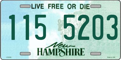 NH license plate 1155203