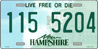 NH license plate 1155204