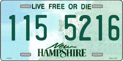 NH license plate 1155216
