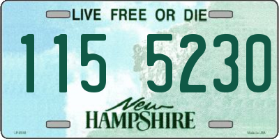 NH license plate 1155230