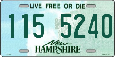 NH license plate 1155240