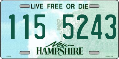 NH license plate 1155243