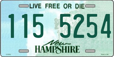 NH license plate 1155254