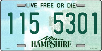 NH license plate 1155301