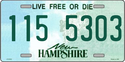 NH license plate 1155303