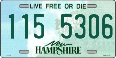 NH license plate 1155306