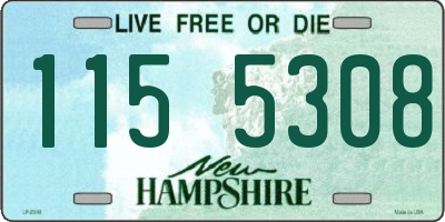 NH license plate 1155308