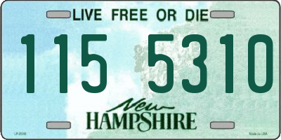 NH license plate 1155310