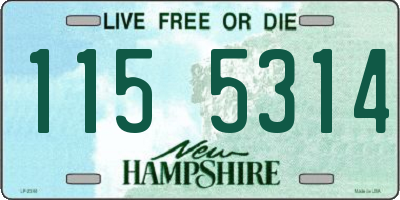 NH license plate 1155314