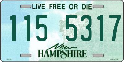 NH license plate 1155317