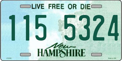 NH license plate 1155324
