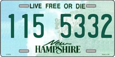 NH license plate 1155332
