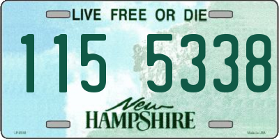 NH license plate 1155338