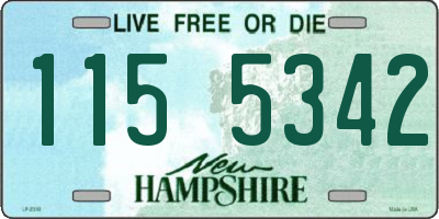 NH license plate 1155342