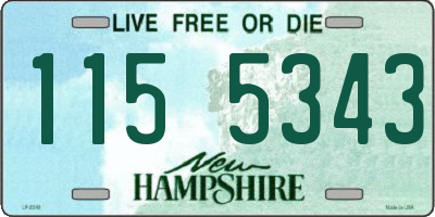 NH license plate 1155343