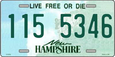 NH license plate 1155346