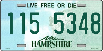 NH license plate 1155348