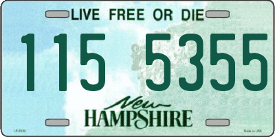 NH license plate 1155355