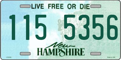 NH license plate 1155356