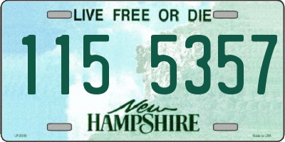 NH license plate 1155357