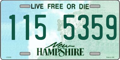 NH license plate 1155359