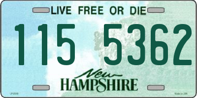 NH license plate 1155362