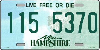 NH license plate 1155370