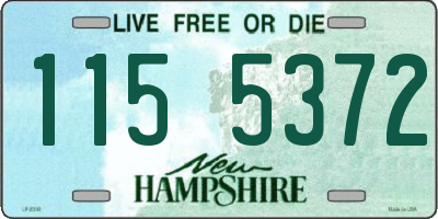 NH license plate 1155372