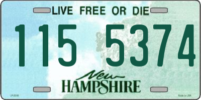 NH license plate 1155374