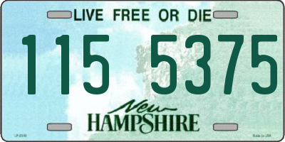 NH license plate 1155375