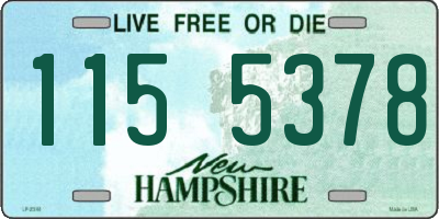 NH license plate 1155378