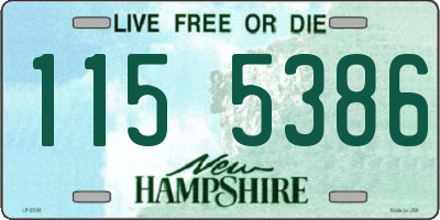 NH license plate 1155386